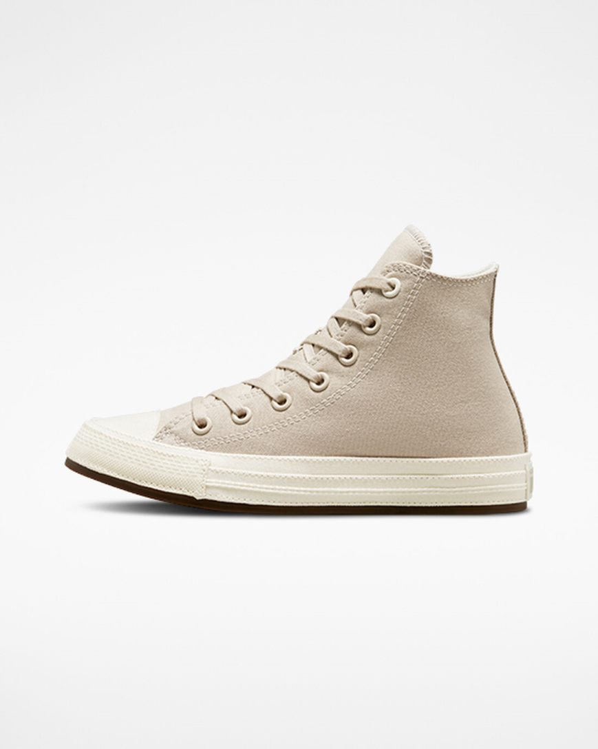 Dámské Boty Vysoké Converse Chuck Taylor All Star Tonal Platene Šedé | CZ QUZT35